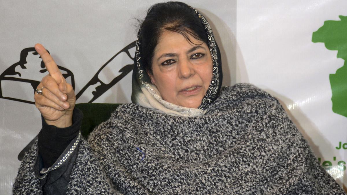 Mehbooba questions targeting innocent families through bulldozer campaign