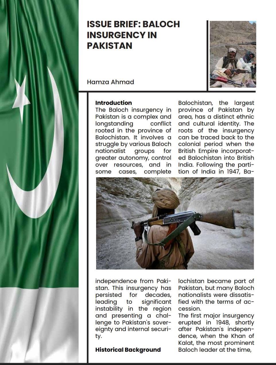 BALOCHISTAN'S LOST GENERATION: Education Key to Ending Insurgency
