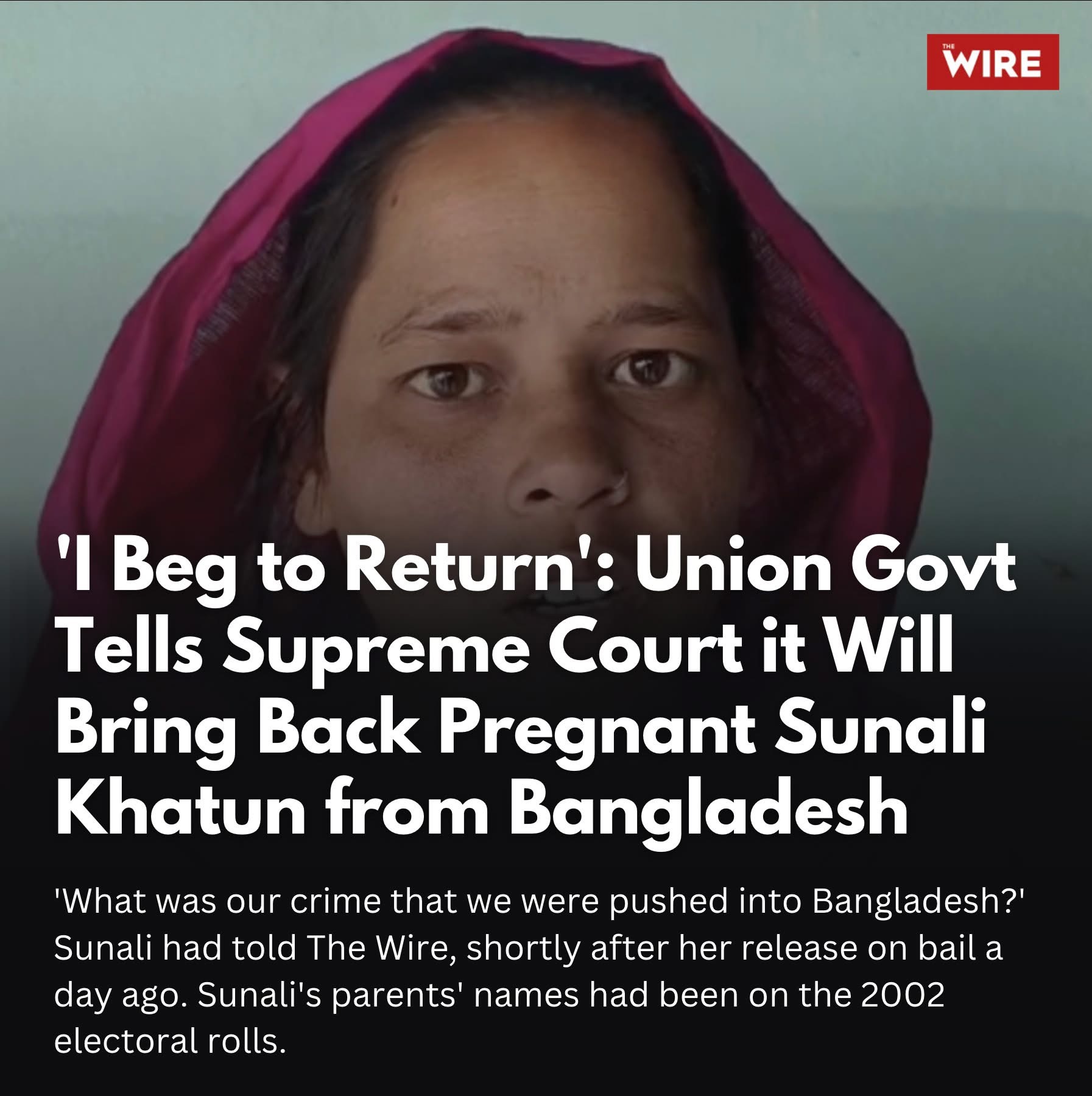 THE WAIT IS OVER: Sunali's Emotional Homecoming After 102 Long Days